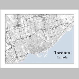Toronto Street Map Poster